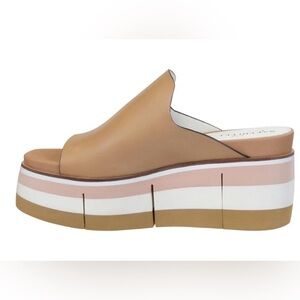 Naked Feet Flow Platform Sandals in Ecru Leather size 9